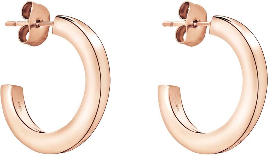 Liebeskind Berlin Paar creolen Sieraden cadeau roestvrijstalen oorbellen The Love Bond