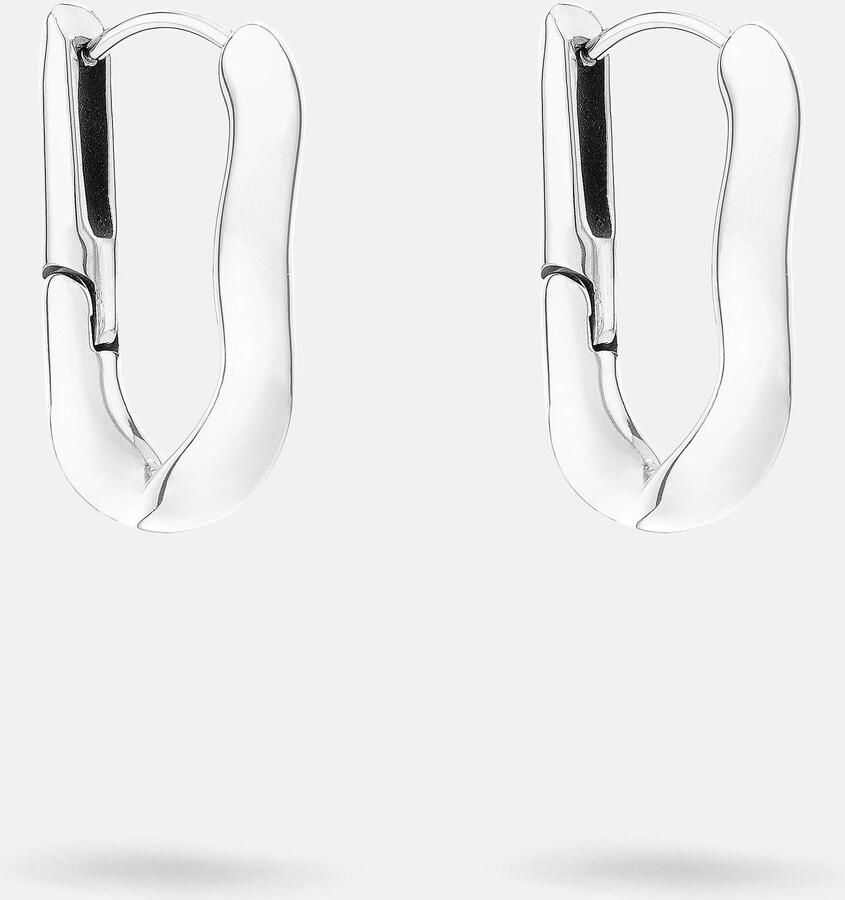 Liebeskind Berlin Paar creolen Sieraden cadeau roestvrijstalen oorbellen The Melting Organic - Foto 2