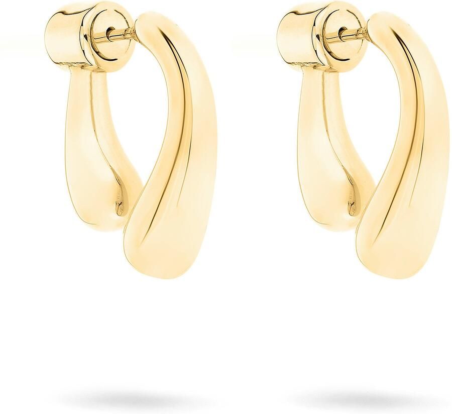 Liebeskind Berlin Paar creolen Sieraden cadeau roestvrijstalen oorbellen The Melting Organic