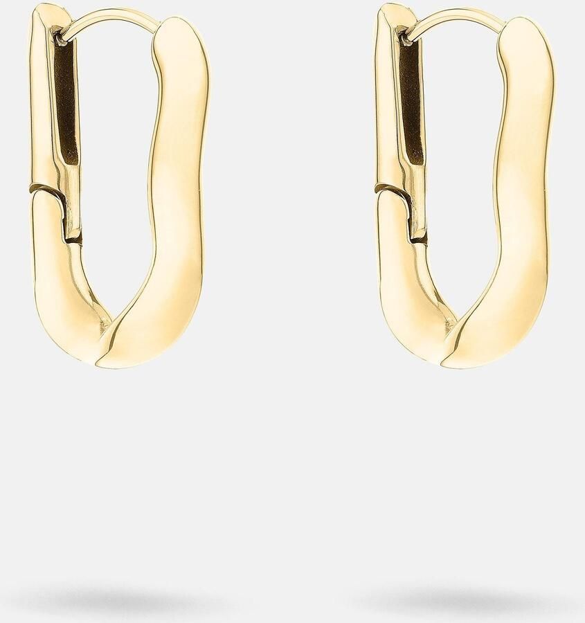 Liebeskind Berlin Paar creolen Sieraden cadeau roestvrijstalen oorbellen The Melting Organic - Foto 3