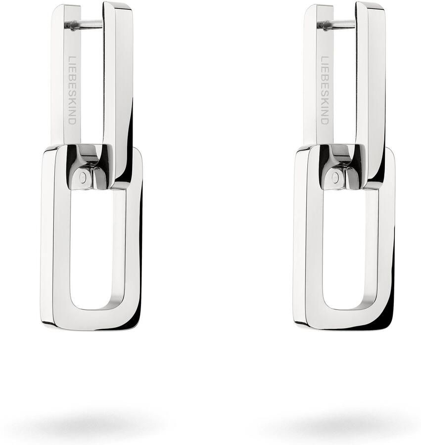 Liebeskind Berlin Paar creolen Sieraden cadeau roestvrijstalen oorbellen The Mini Link - Foto 7