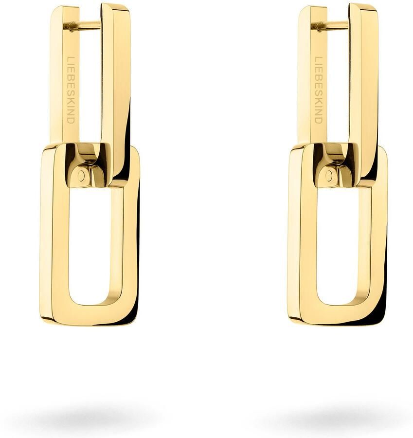 Liebeskind Berlin Paar creolen Sieraden cadeau roestvrijstalen oorbellen The Mini Link - Foto 6