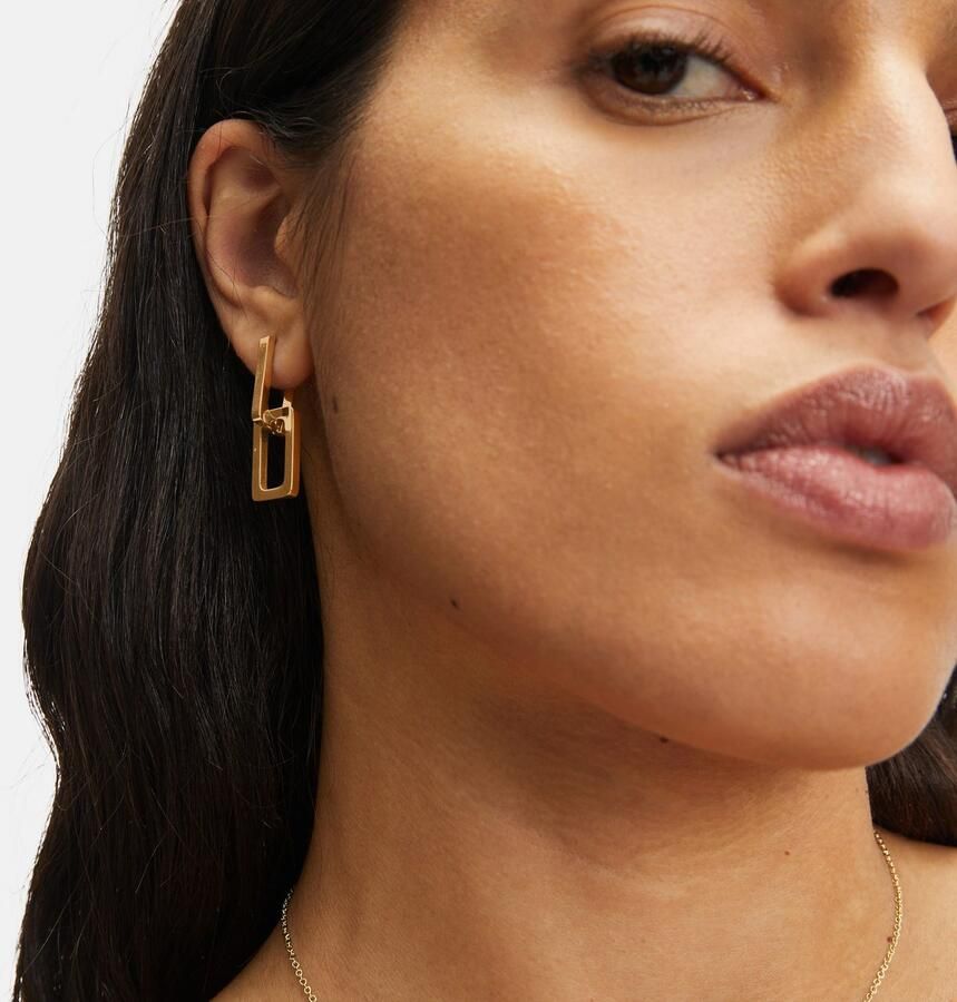 Liebeskind Berlin Paar creolen Sieraden cadeau roestvrijstalen oorbellen The Mini Link - Foto 2