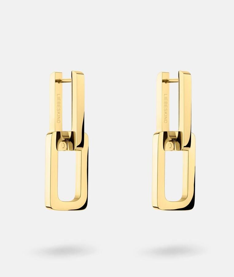 Liebeskind Berlin Paar creolen Sieraden cadeau roestvrijstalen oorbellen The Mini Link - Foto 4