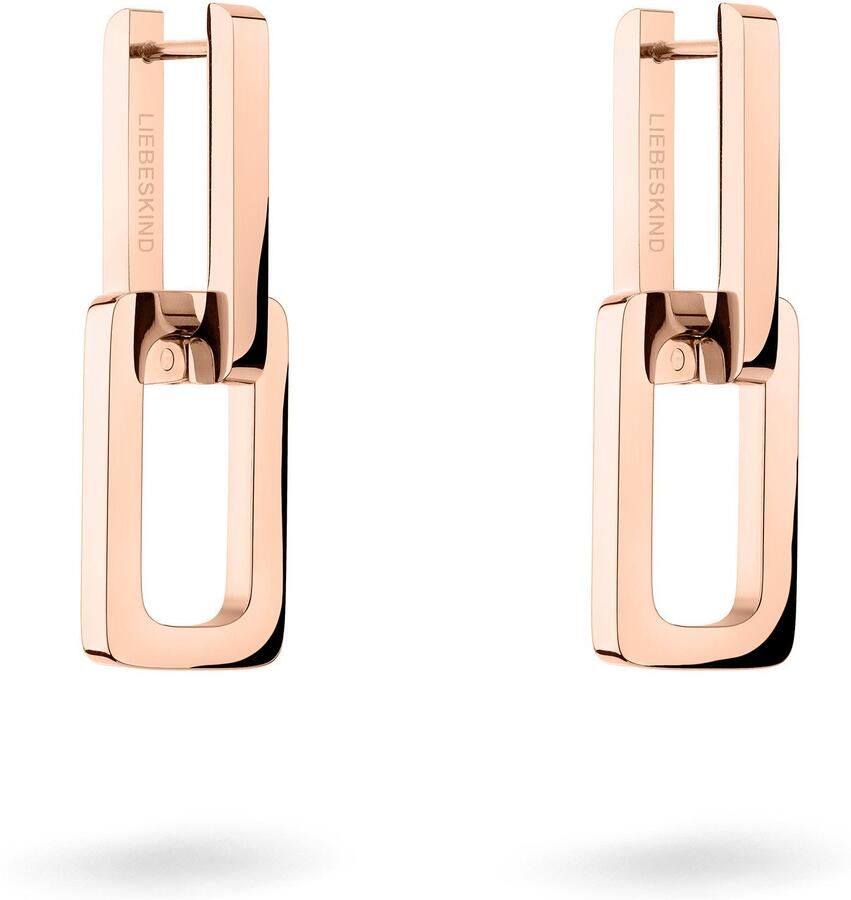 Liebeskind Berlin Paar creolen Sieraden cadeau roestvrijstalen oorbellen The Mini Link - Foto 6