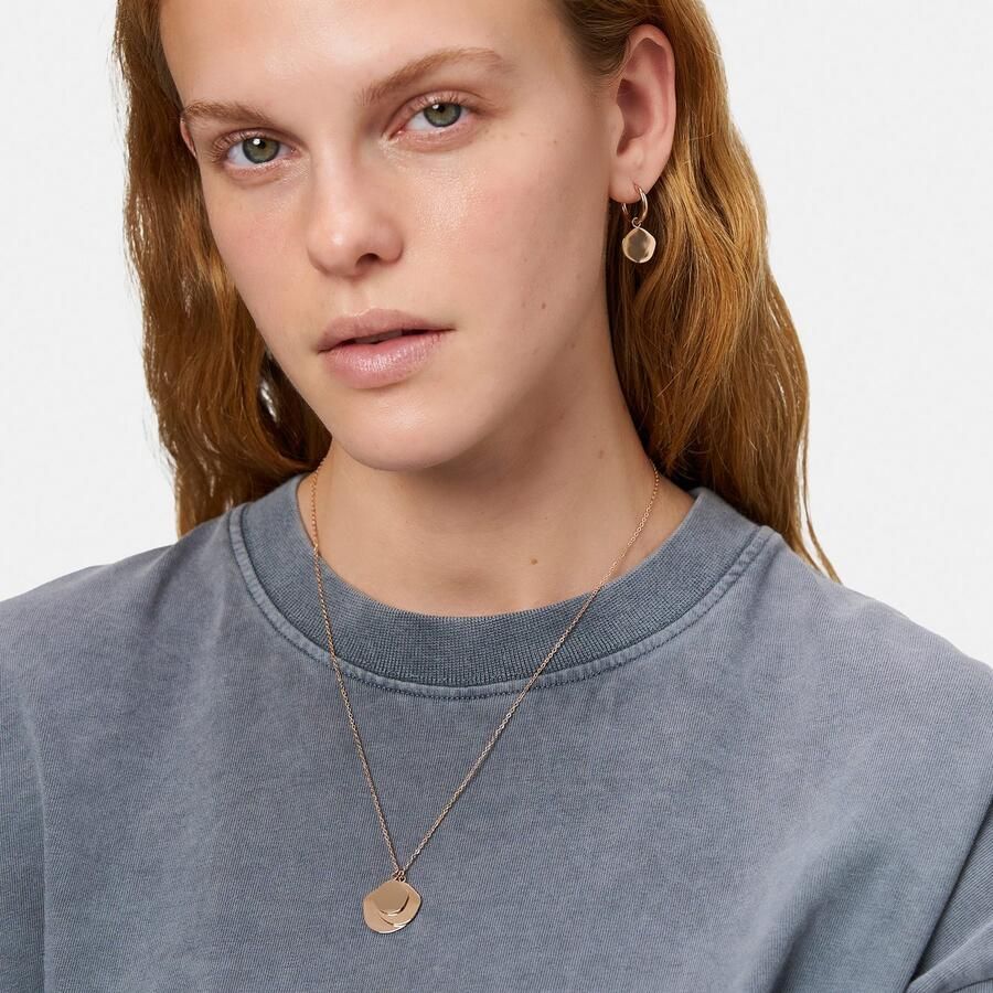 Liebeskind Berlin Paar creolen Sieraden cadeau roestvrijstalen oorbellen The Organic Treasure - Foto 2