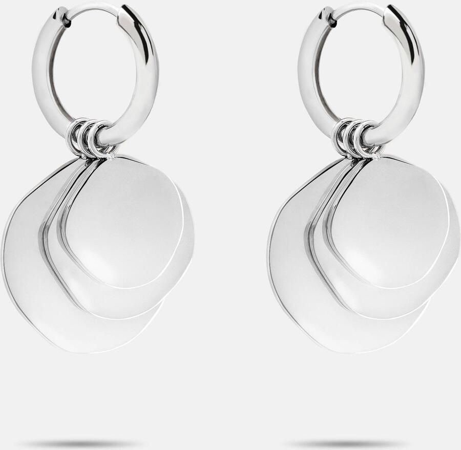 Liebeskind Berlin Paar creolen Sieraden cadeau roestvrijstalen oorbellen The Organic Treasure - Foto 3