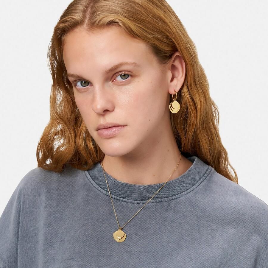 Liebeskind Berlin Paar creolen Sieraden cadeau roestvrijstalen oorbellen The Organic Treasure - Foto 2