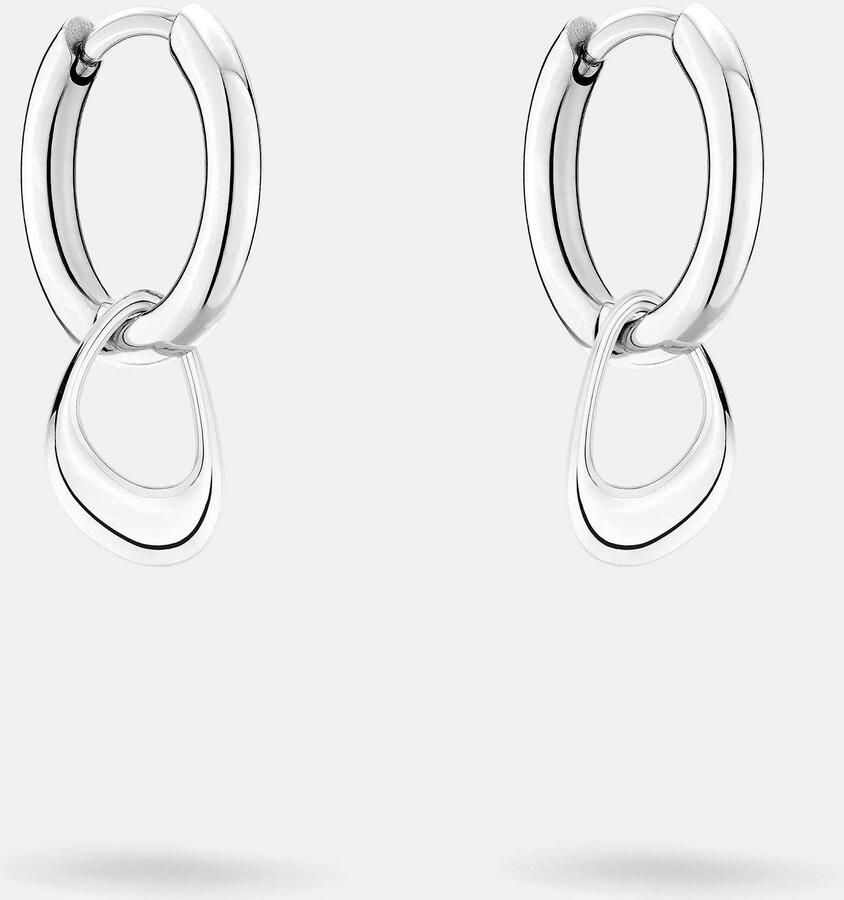 Liebeskind Berlin Paar creolen Sieraden cadeau roestvrijstalen oorbellen The Organic - Foto 3