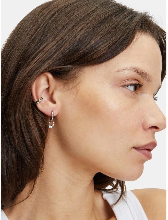 Liebeskind Berlin Paar creolen Sieraden cadeau roestvrijstalen oorbellen The Organic - Foto 1