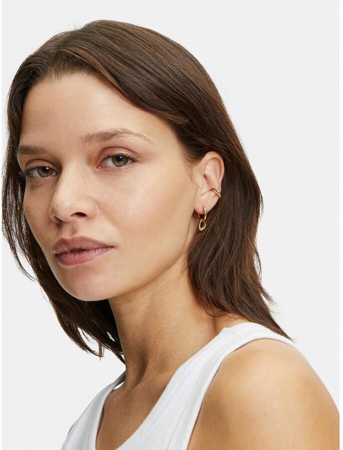 Liebeskind Berlin Paar creolen Sieraden cadeau roestvrijstalen oorbellen The Organic - Foto 2