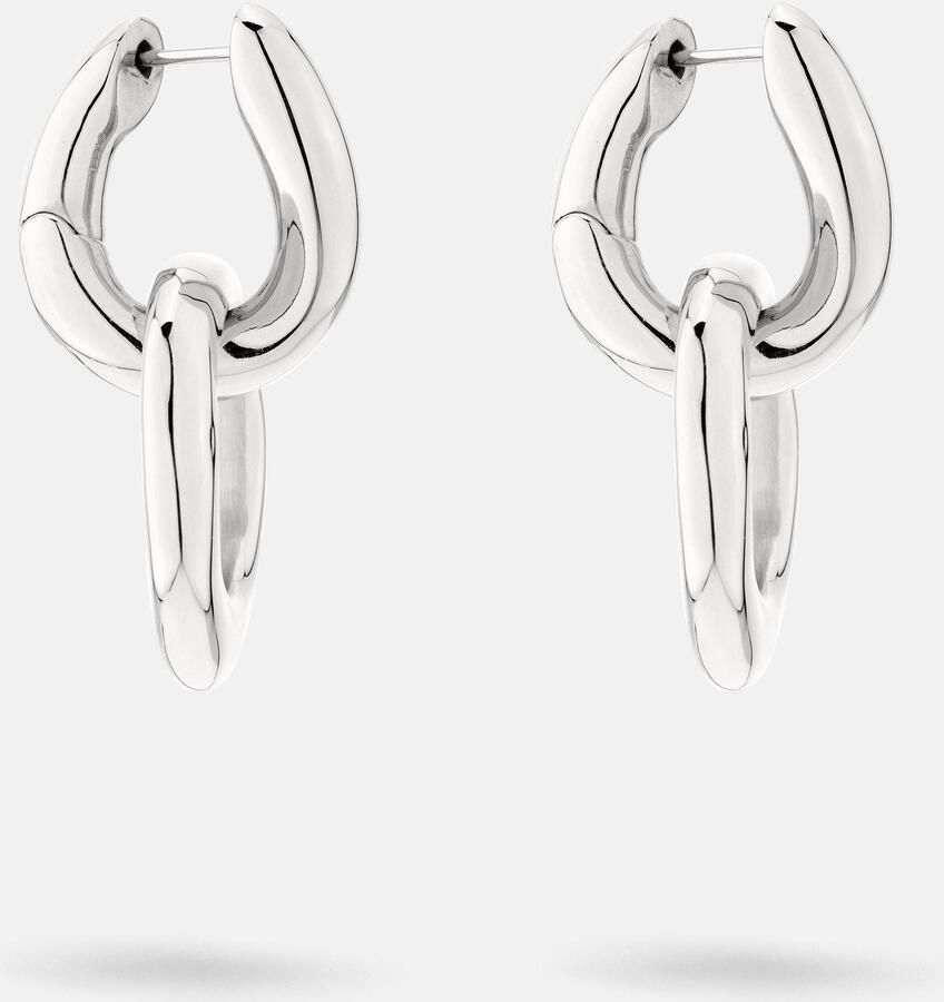 Liebeskind Berlin Paar creolen Sieraden cadeau roestvrijstalen oorbellen The Organic - Foto 7