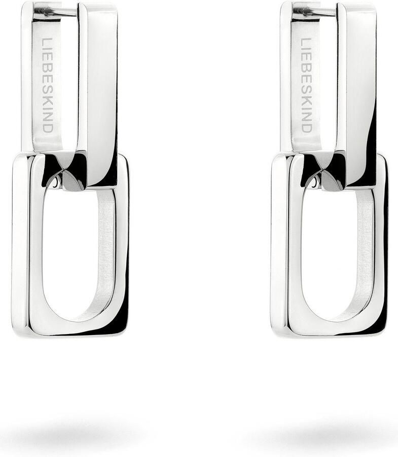 Liebeskind Berlin Paar creolen Sieraden Geschenk Roestvrijstalen Oorbellen Grote Schakel - Foto 3