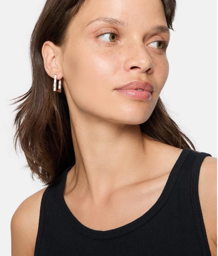 Liebeskind Berlin Paar creolen Sieraden Geschenk RVS Oorbellen Sparkling Link LJ-1464 LJ-1465 - Foto 3