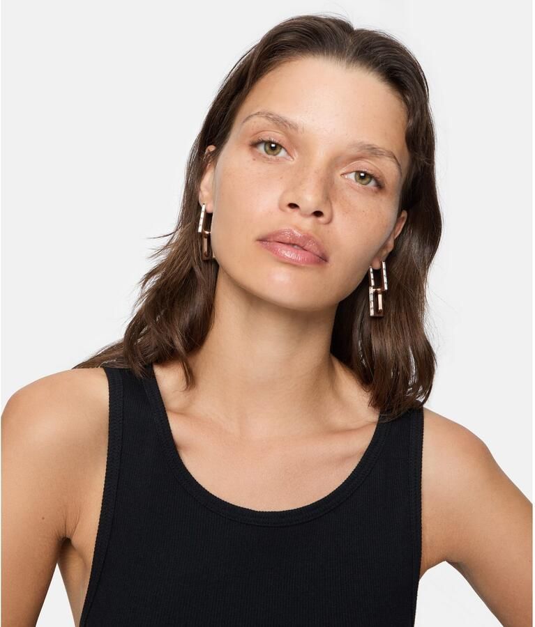 Liebeskind Berlin Paar creolen Sieraden Geschenk RVS Oorbellen Sparkling Link LJ-1464 LJ-1465 - Foto 3