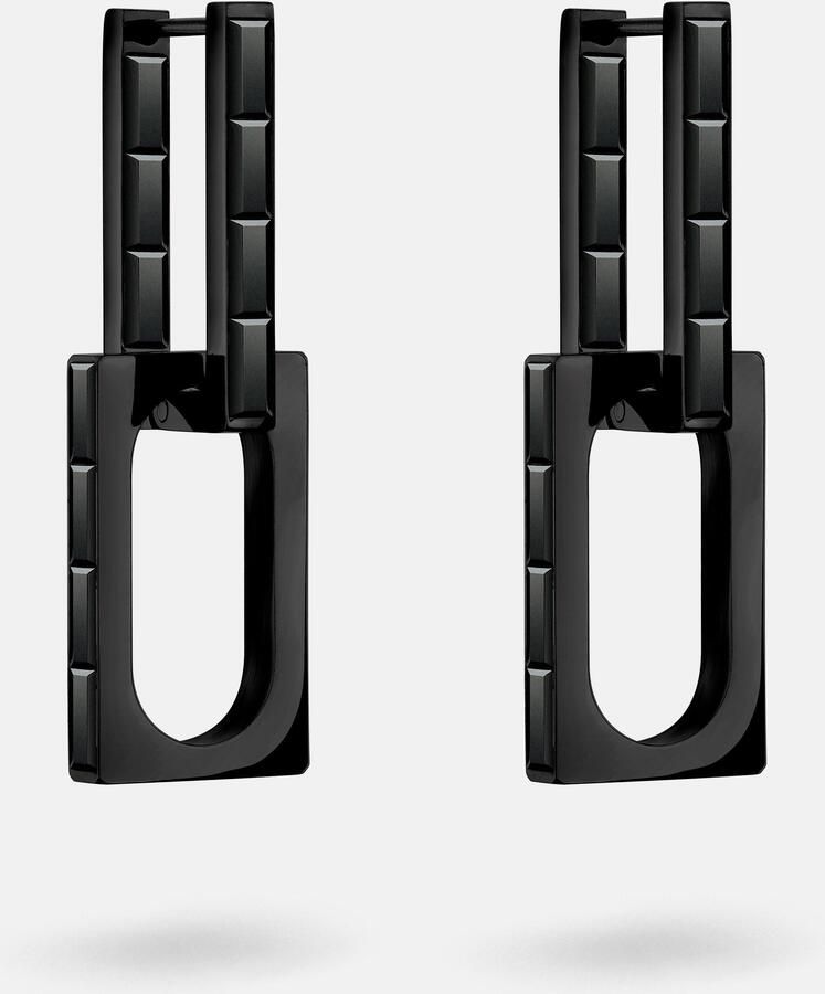 Liebeskind Berlin Paar creolen Sieraden roestvrijstalen oorbellen The Festive Mini Link Sparkle - Foto 4