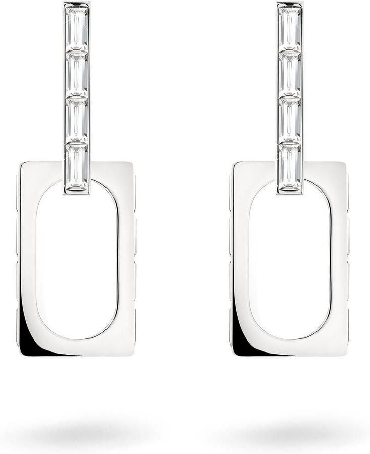 Liebeskind Berlin Paar creolen Sieraden roestvrijstalen oorbellen The Festive Mini Link Sparkle - Foto 3