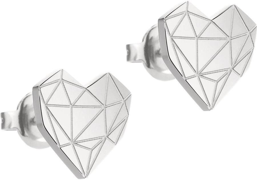 Liebeskind Berlin Paar oorstekers Sieraad cadeau roestvrijstalen oorbellen hart LJ-0307-E-11 LJ-0308-E-11 - Foto 5