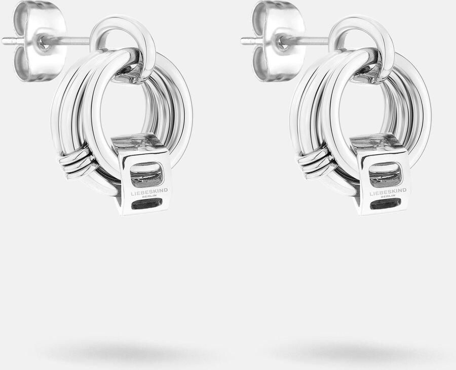 Liebeskind Berlin Paar oorstekers Sieraden cadeau roestvrijstalen oorbellen The D-Link Mini - Foto 2