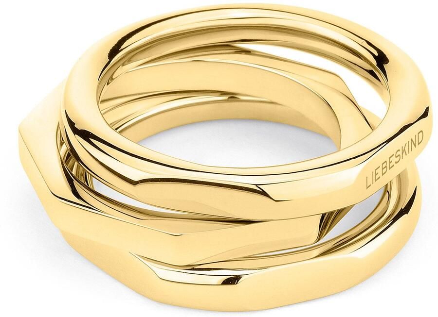 Liebeskind Berlin Ringenset Sieraden cadeau roestvrijstalen ring Urban Chic (set 3-delig) - Foto 6