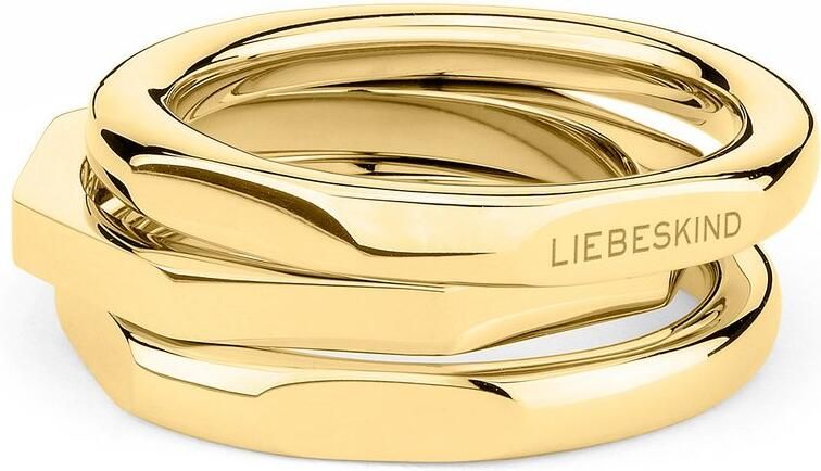 Liebeskind Berlin Ringenset Sieraden cadeau roestvrijstalen ring Urban Chic (set 3-delig) - Foto 4