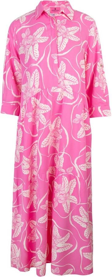 Lieblingsstück Jurk met overhemdkraag RorabethL met tropical-print