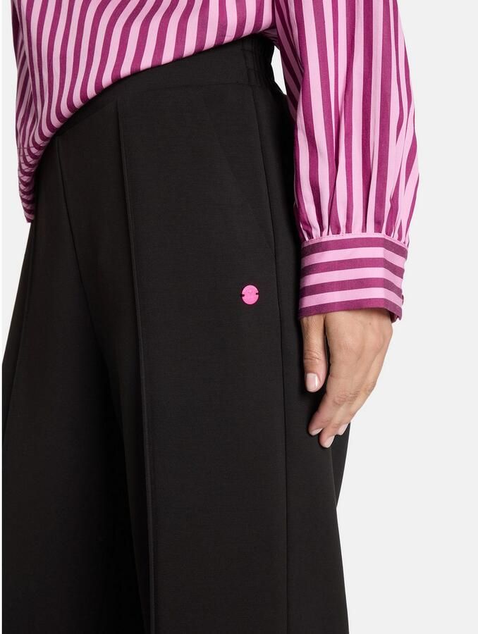 Lieblingsstück Stoffen broek met wijde pijpen