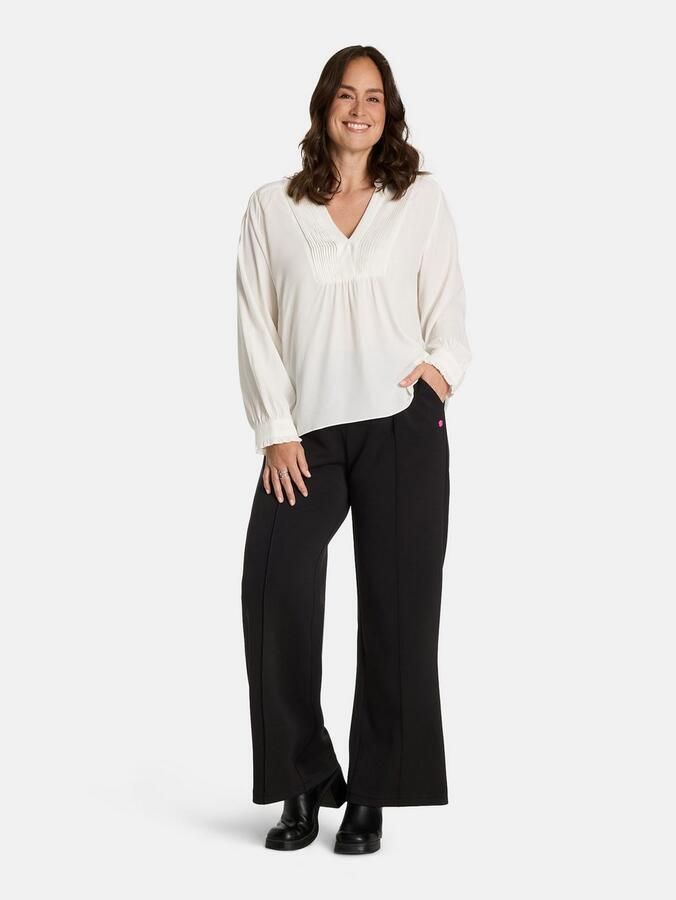 Lieblingsstück Stoffen broek met wijde pijpen - Foto 11