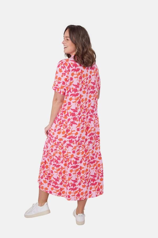 Lieblingsstück Zomerjurk met bloe print all-over