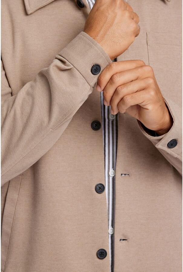 Lindbergh Regular fit overhemdjack met platte kraag - Foto 7