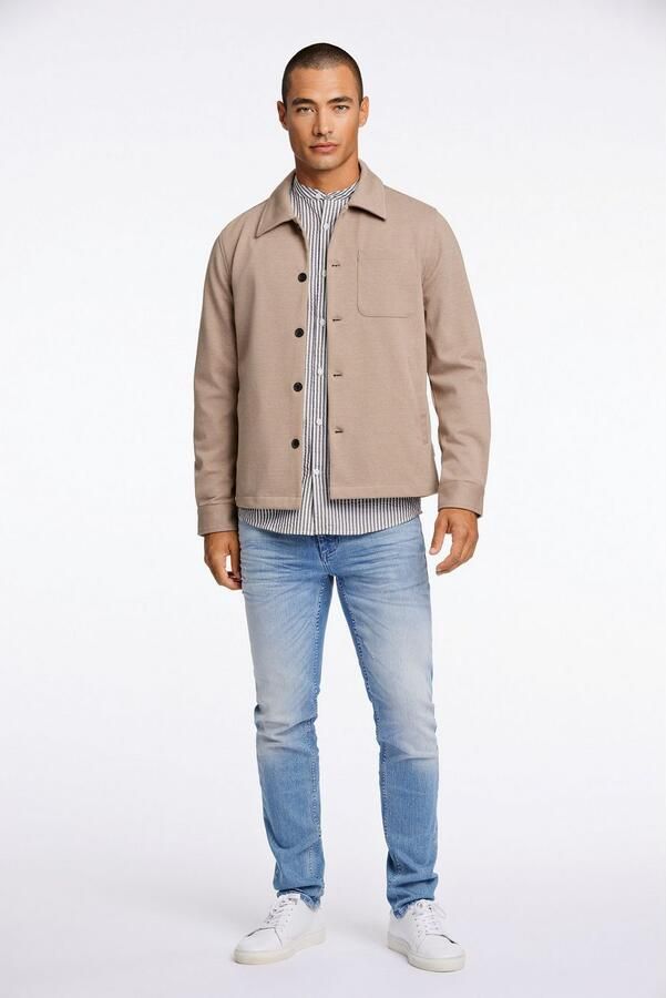 Lindbergh Regular fit overhemdjack met platte kraag - Foto 10