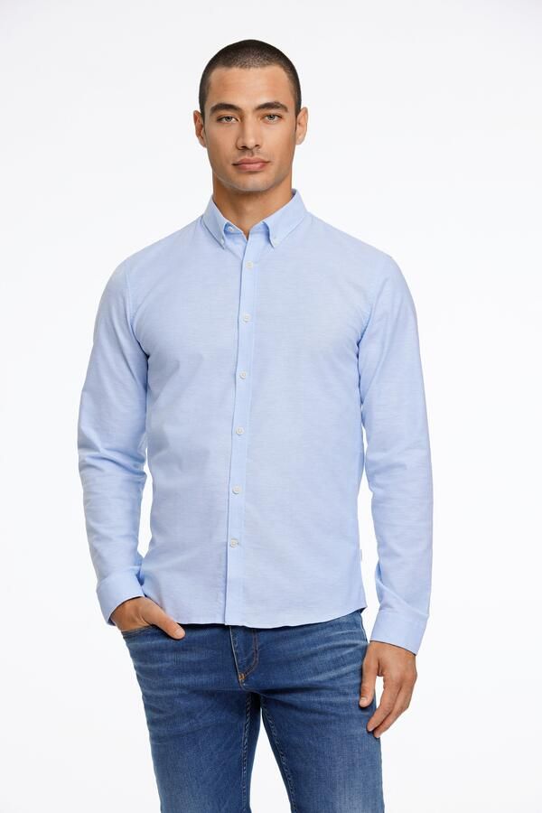 Lindbergh Slim fit vrijetijdsoverhemd met button-downkraag model 'Oxford' - Foto 7