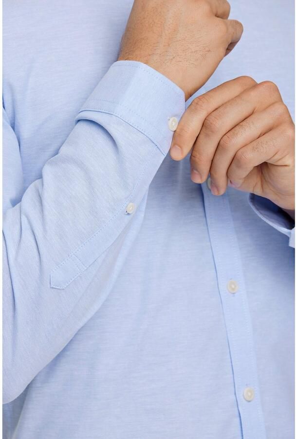 Lindbergh Slim fit vrijetijdsoverhemd met button-downkraag model 'Oxford' - Foto 3