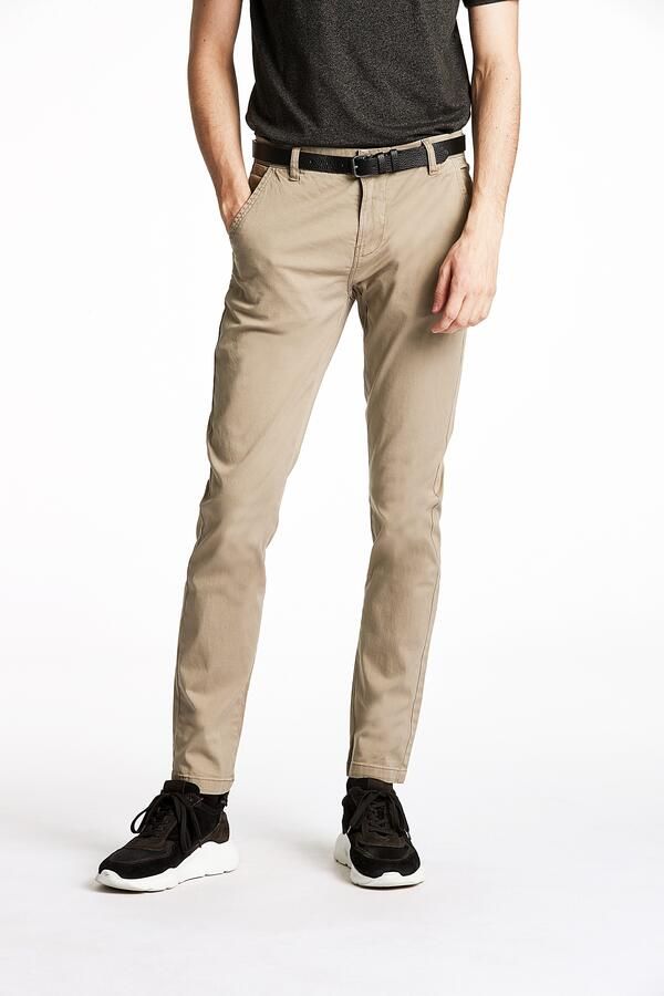 LINDBERGH Chino met riem en stretch (2-delig) - Foto 7
