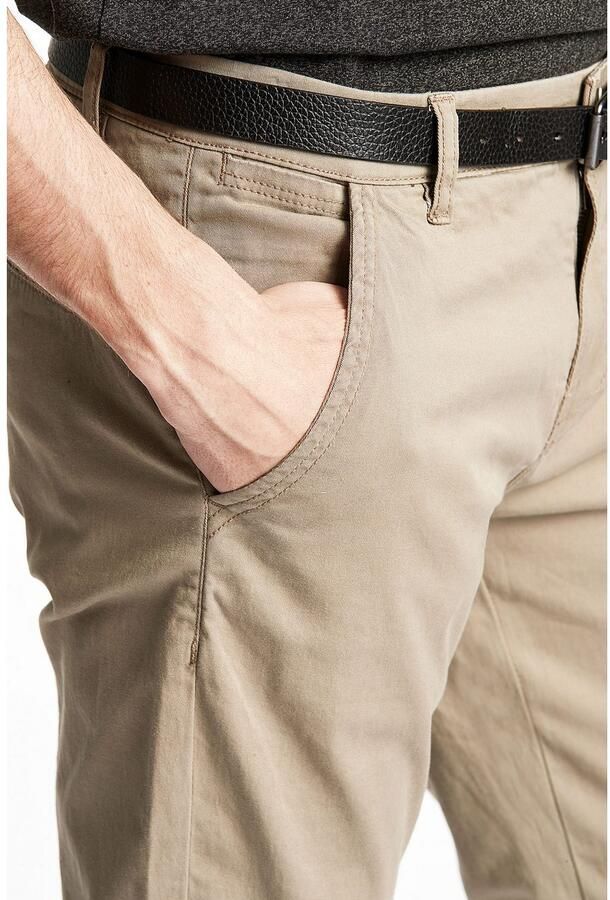 LINDBERGH Chino met riem en stretch (2-delig)