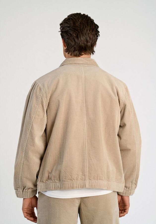 Lindbergh Regular fit overhemdjack in corduroy look met platte kraag Model 'Seersucker' - Foto 6