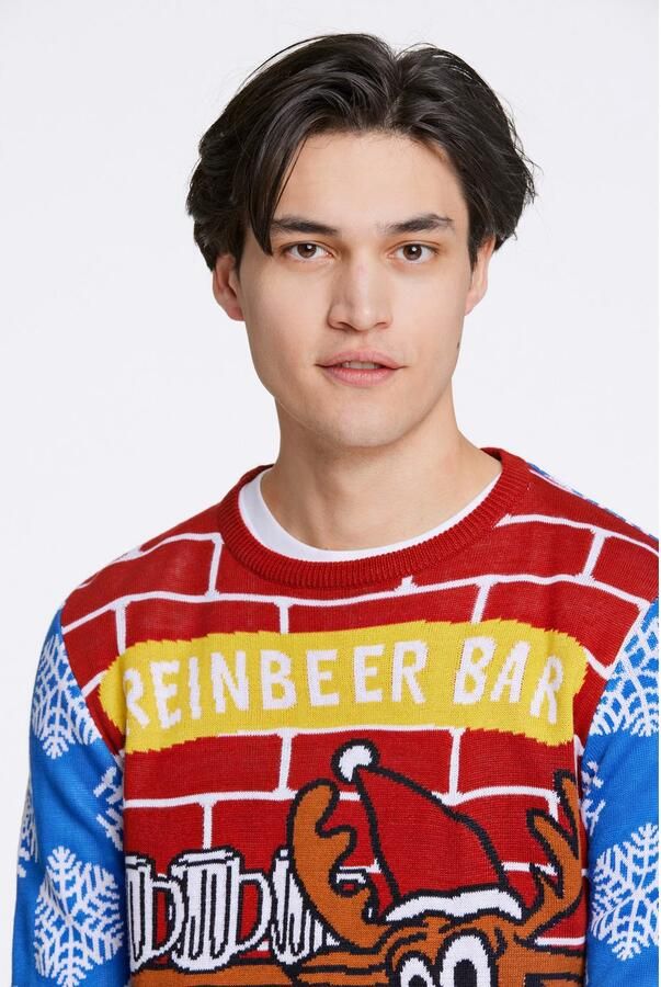 Lindbergh Gebreide pullover van viscose met motiefstitching - Foto 5