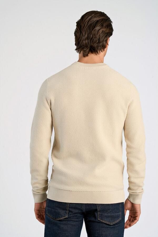 Lindbergh Gebreide pullover met structuurmotief en ronde hals - Foto 4