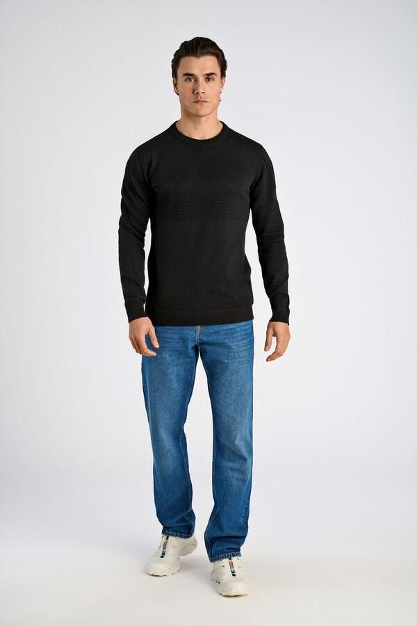 Lindbergh Gebreide pullover met ribboorden - Foto 4