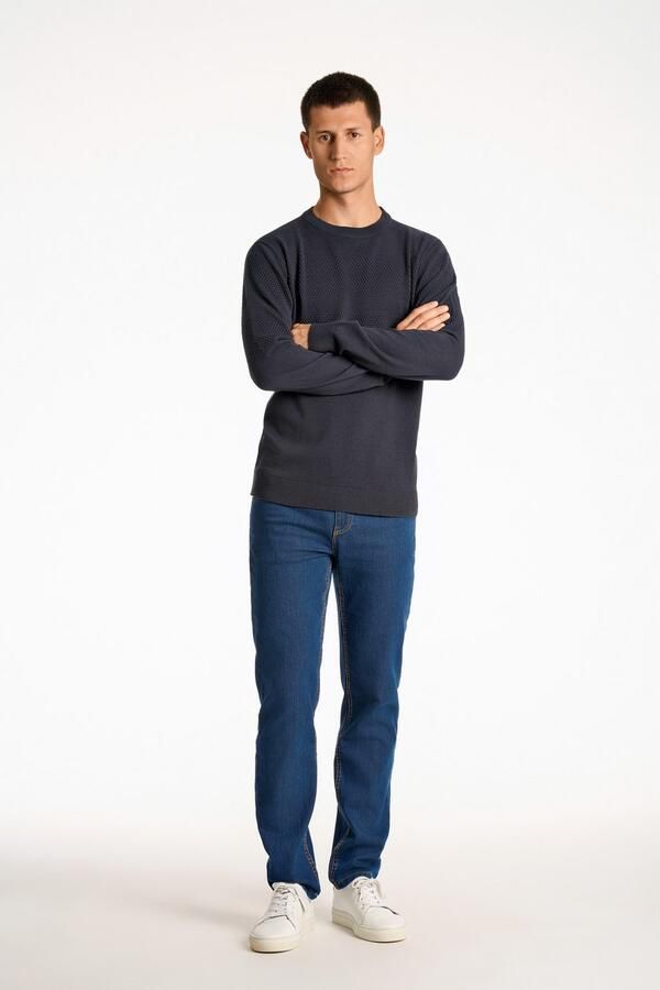 Lindbergh Gebreide pullover met ribboorden - Foto 4