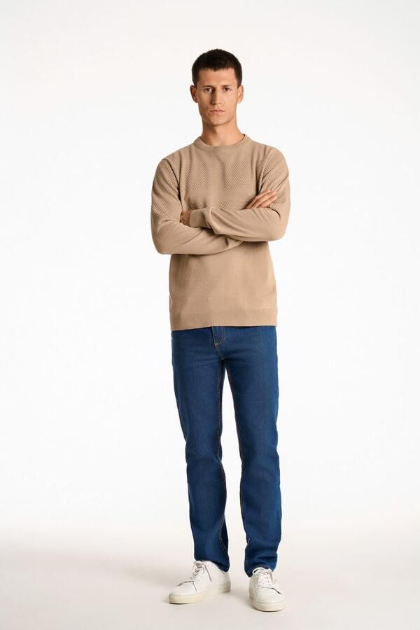 Lindbergh Gebreide pullover met ribboorden - Foto 3