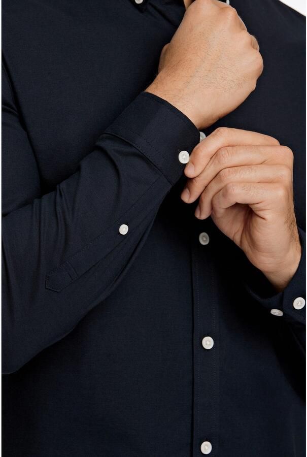 Lindbergh Regular fit vrijetijdsoverhemd van katoenmix model 'Oxford' - Foto 4