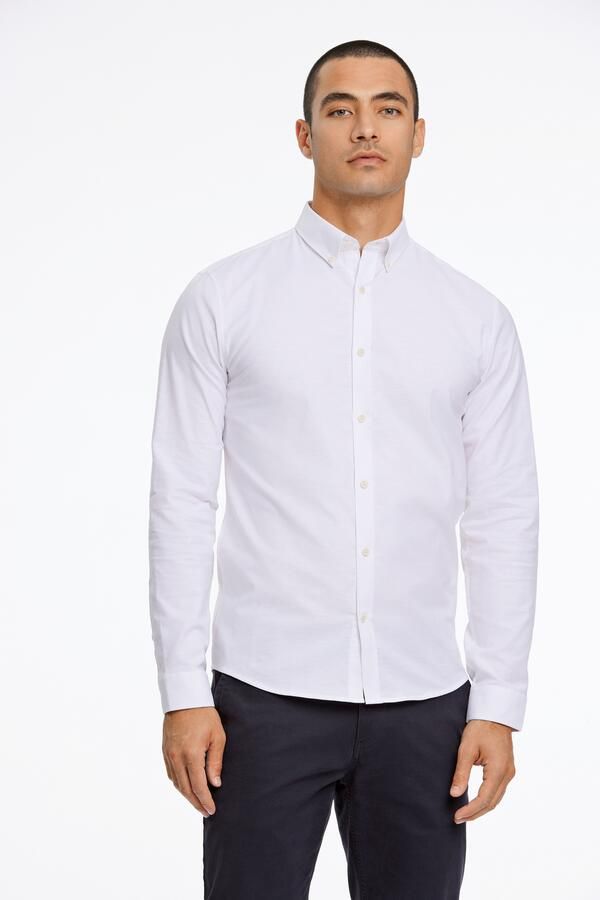 Lindbergh Regular fit vrijetijdsoverhemd van katoenmix model 'Oxford' - Foto 4
