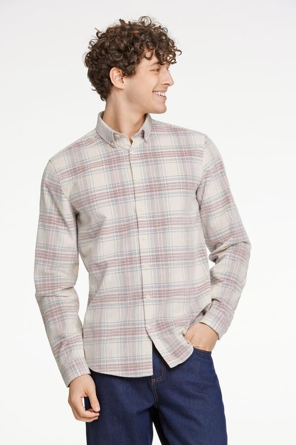 LINDBERGH Overhemd met lange mouwen met een modern ruitpatroon - Foto 4