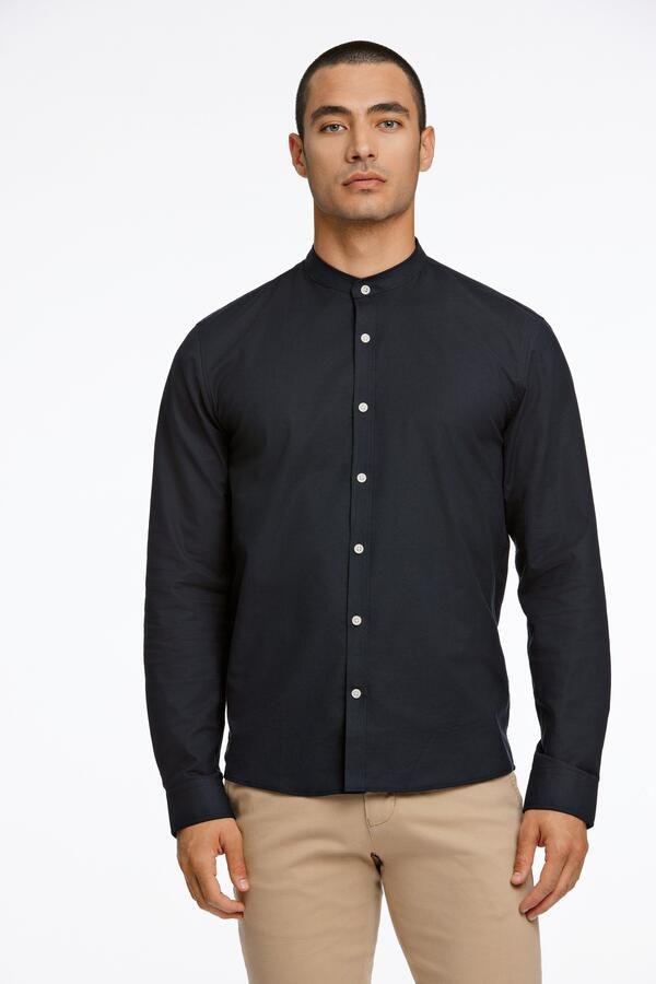 Lindbergh Slim fit vrijetijdsoverhemd met opstaande kraag model 'Oxford' - Foto 6