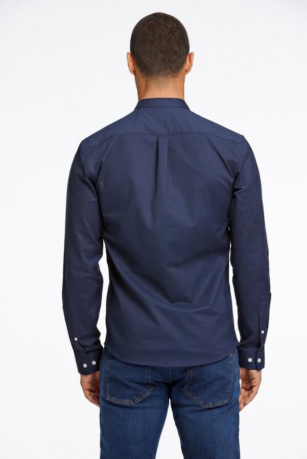Lindbergh Slim fit vrijetijdsoverhemd met opstaande kraag model 'Oxford' - Foto 5