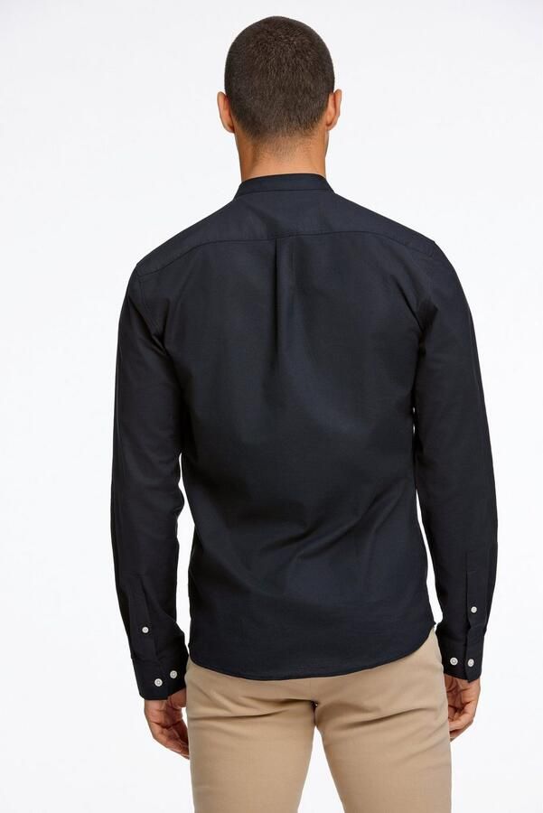 Lindbergh Slim fit vrijetijdsoverhemd met opstaande kraag model 'Oxford' - Foto 4