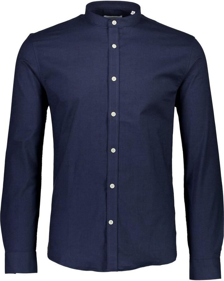 Lindbergh Slim fit vrijetijdsoverhemd met opstaande kraag model 'Oxford'