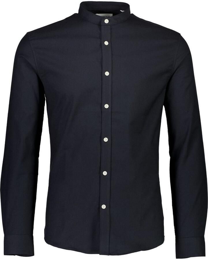 Lindbergh Slim fit vrijetijdsoverhemd met opstaande kraag model 'Oxford'