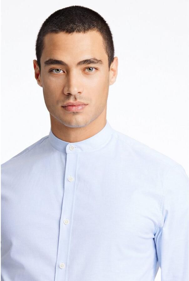 Lindbergh Slim fit vrijetijdsoverhemd met opstaande kraag model 'Oxford' - Foto 4